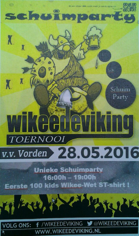 Wikee de Viking Schuimparty